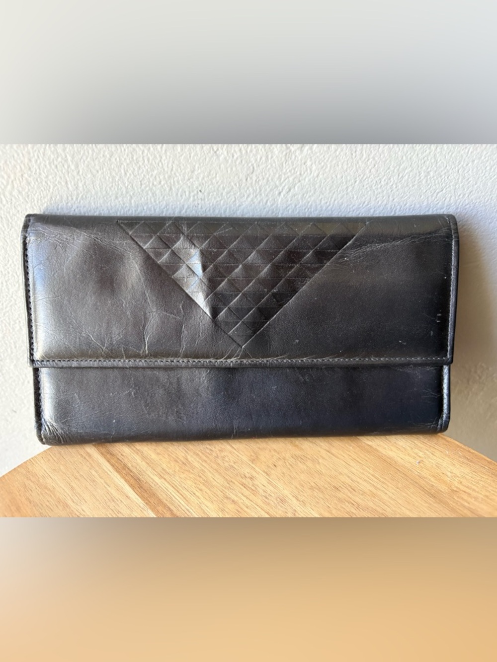 Amity Cowhide Black Leather Wallet
